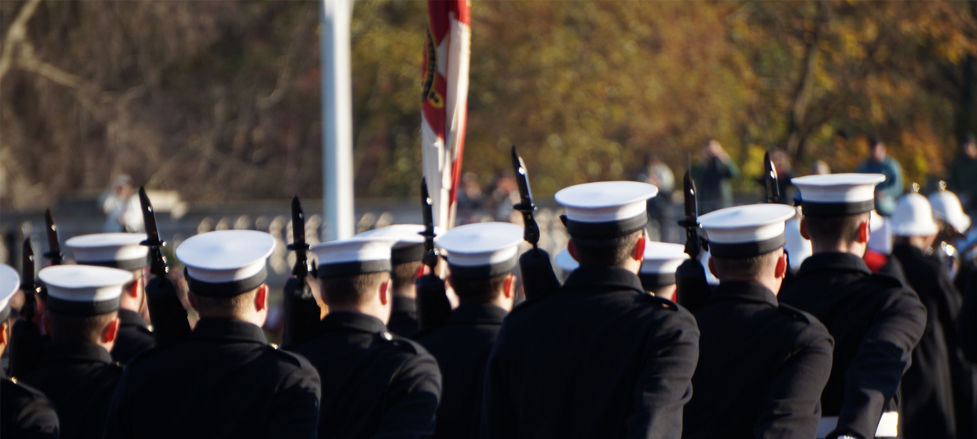 Soldiers walking in procession