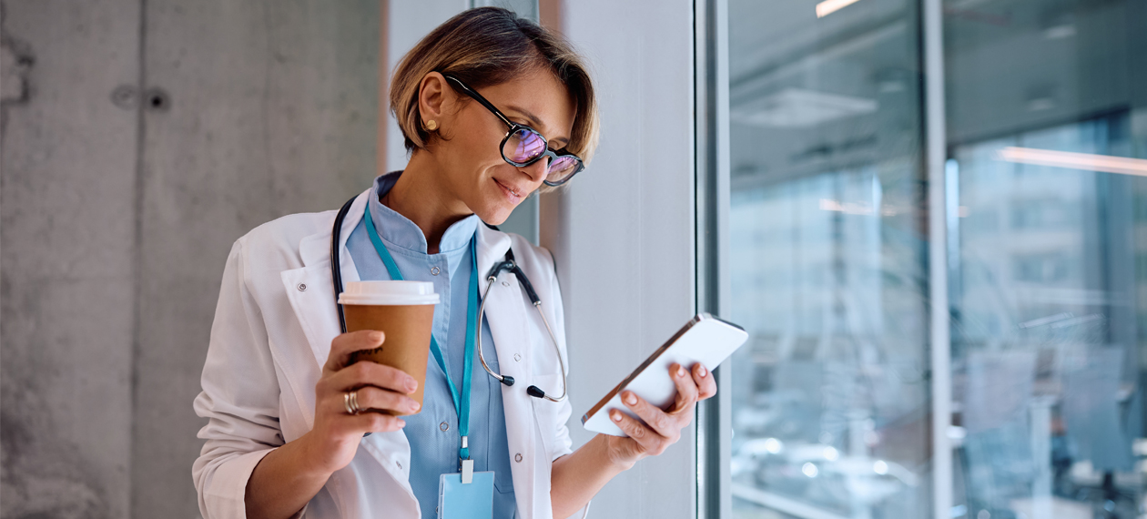 image showing a NHS doctor