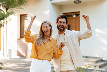 image showing happy couple