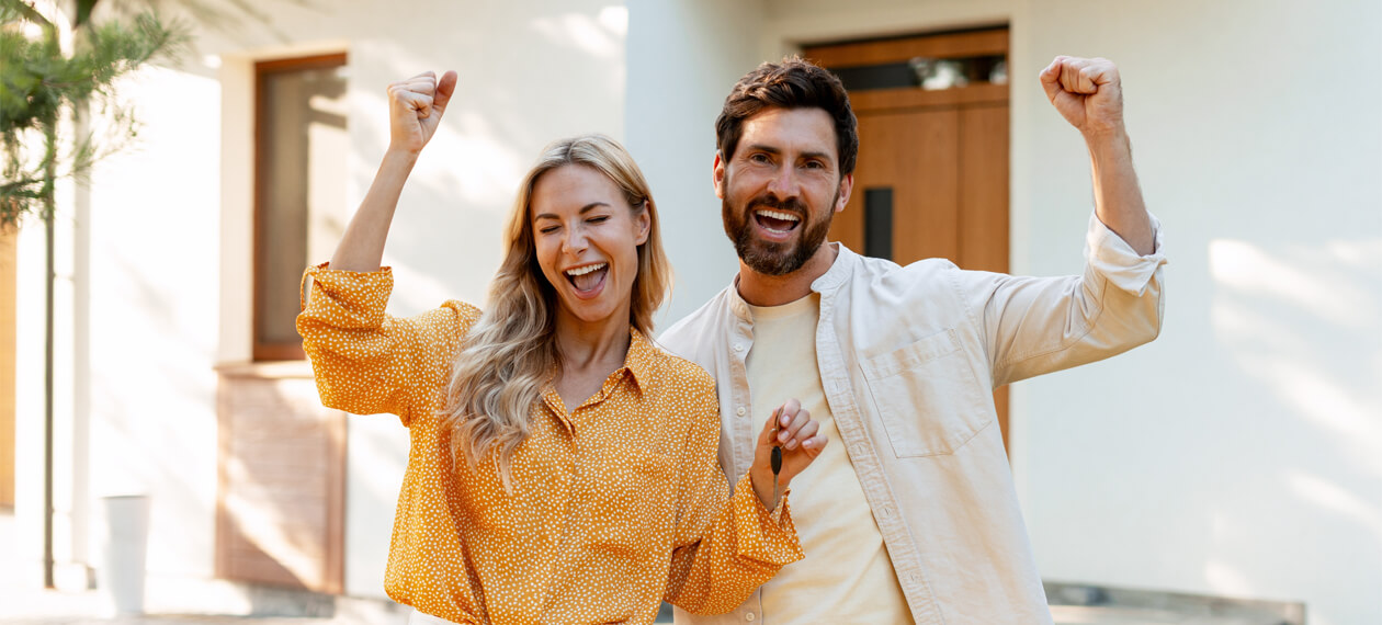 image showing happy couple