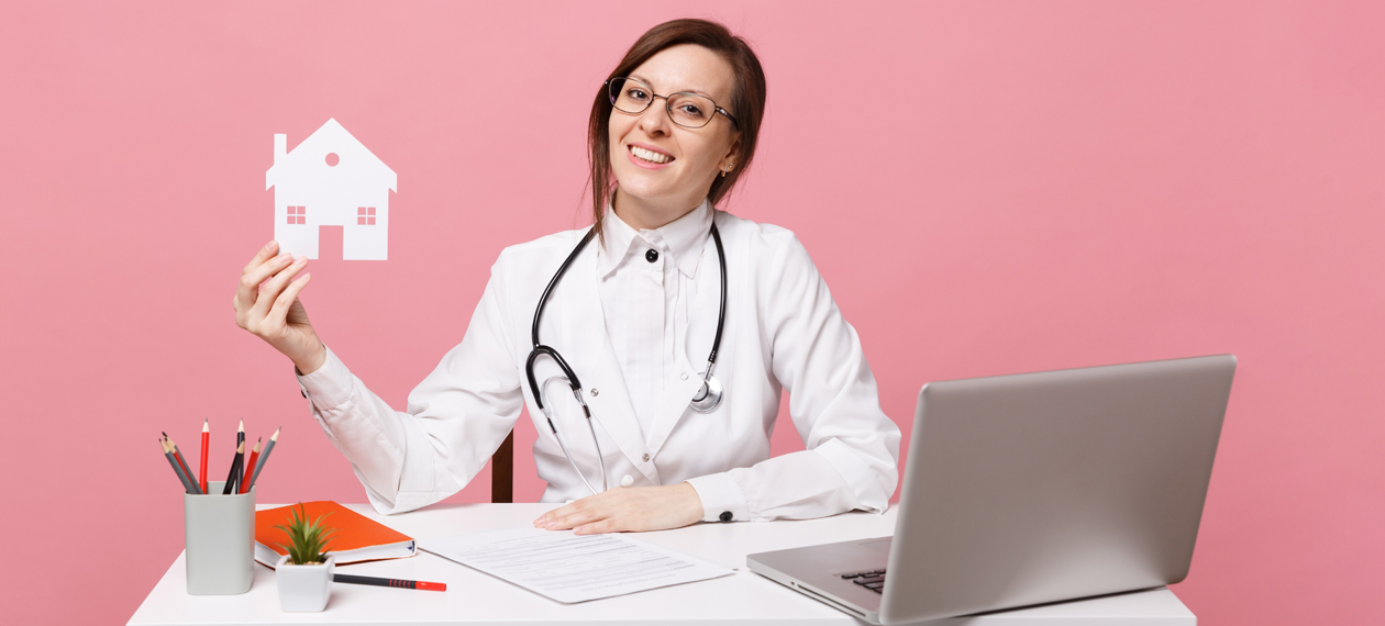 Image showing a nurse on a desk 