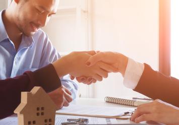 Image showing a close up of people shaking hands