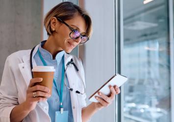 image showing a NHS doctor