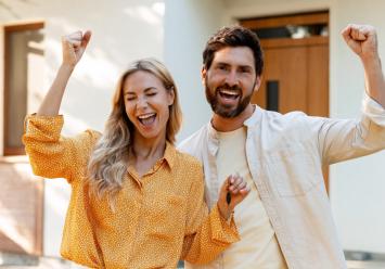 image showing happy couple