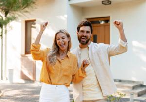 image showing happy couple